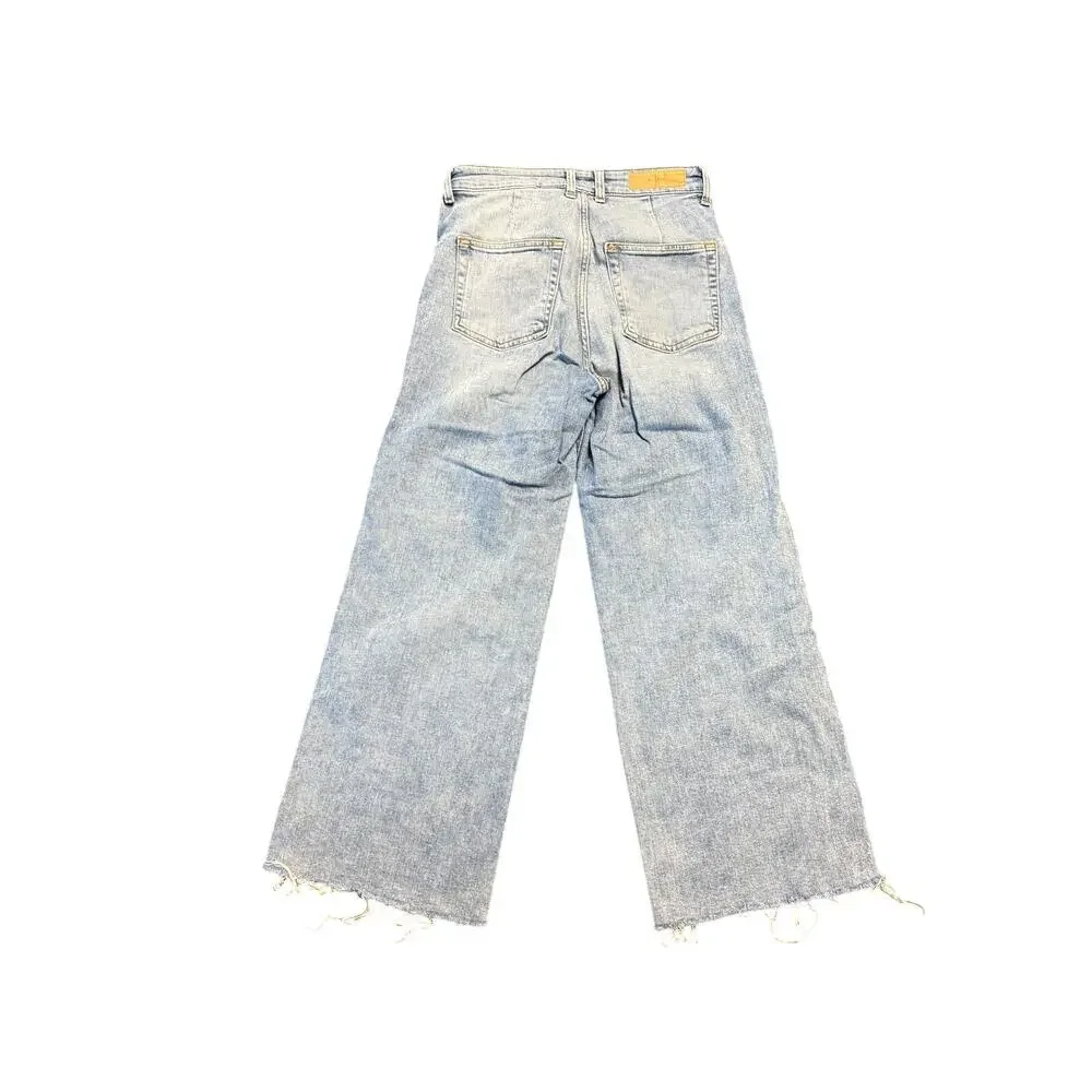 h&m jupe high waist culotte denim jeans womens size 4